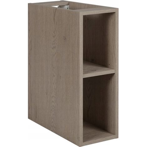 Rodan Badregal 20 cm, Eiche Dunkel, 46 x 20 x 60,7 cm, schmales Badezimmerregal, feuchtraumgeeignet, Wandregal