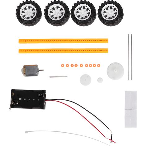 Voiture à engrenages DIY scientifique éducative électrique pour enfants, pack de bricolage mécanique (1/5)