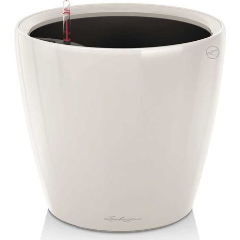 LECHUZA® Pflanzgefäße CLASSICO Premium LS 43 Weiß hochglänzend All-in-One