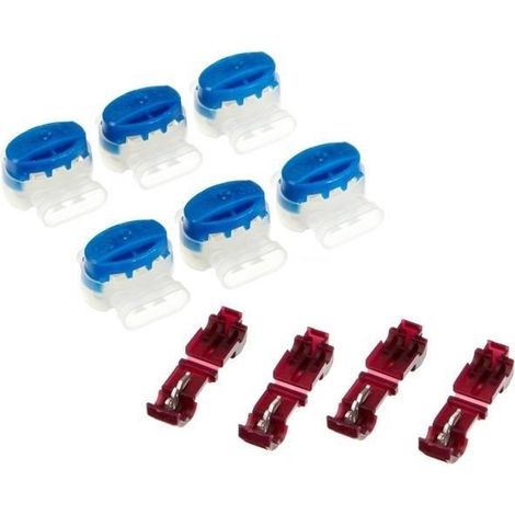 6 Kabel Verbinder + 4 Anschlussklemmen kompatibel für Kärcher Mähroboter RLM 4 ® (Original von 3M)