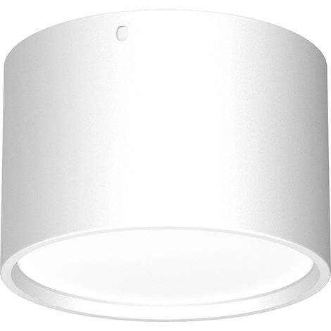 Foco de techo redondo blanco de Ø9 cm, luz neutra, LED Luminex, 5,8 W.