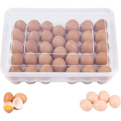 Boîte Œufs Zefeng Empilable 34 œufs avec Couvercle, plastique cuisine/camping/pique-nique
