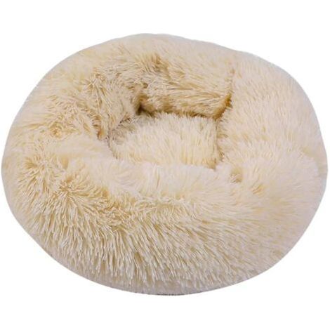 TAISHENGDA-Hundebett Haustierbett Katzenbett Hundesofa Katzensofa Kissen Flauschig, Weich und Waschbar für Katzen Hunde (50 cm, Apricot) (1/5)