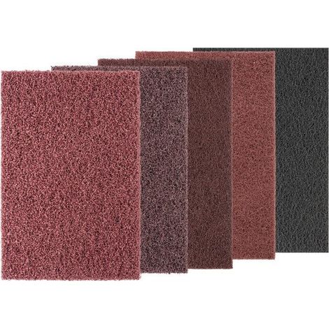 PFERD Handpad POLINOX L 224 x B 154 mm muy grueso 80 marrón rojizo - 44697108