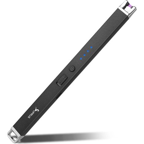 Briquet Électrique Arc Coupe-Vent USB Sans Flamme Briquet Rechargeable avec Verrou de Sécurité pour Bougie (1/5)