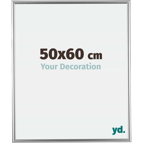 yd. - Cadre photo 50x60 - Argent - Plastique - Bordeaux (1/5)