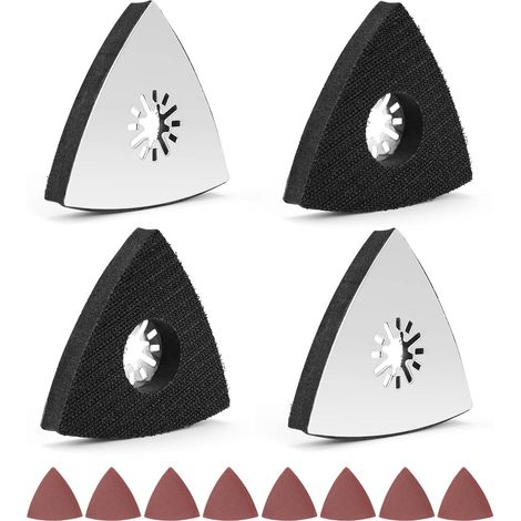 4 Pièces Patin de Ponçage Triangle 80 mm (1/5)