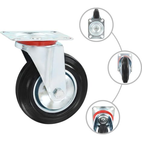 Roulettes pivotantes 4 pcs 160 mm (1/5)