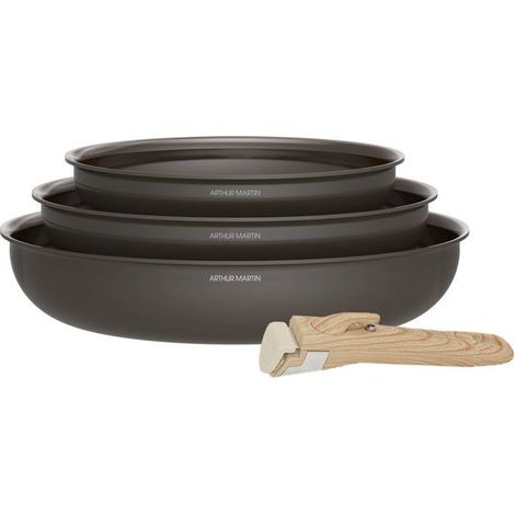 Padella - ARTHUR MARTIN - AM5393 - Ceramica - 20/24/28 cm - Manico removibile (1/4)