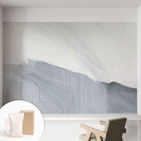 Papier peint intissé avec imprimé installation simple qualité excellente sans désordre - Colle incluse gratuite Textures subtiles 152x104 cm (1/5)