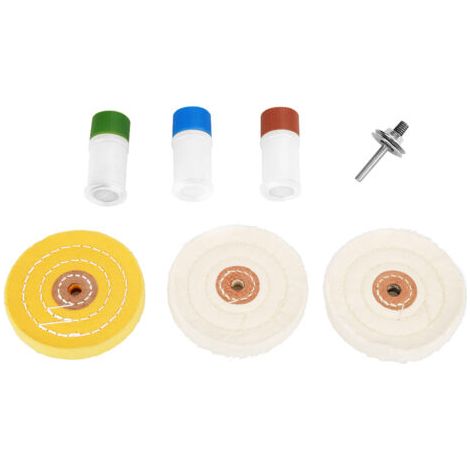 Kit de polissage et de lustrage de 7 pièces pour métaux durs, idéal pour éliminer les rayures.