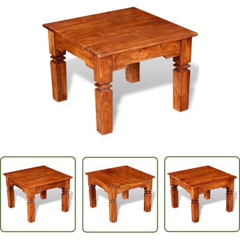 Maison Exclusive Couchtisch Massivholz 60x60x45 cm (1/5)