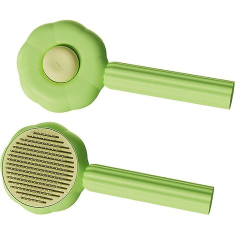 Brosse de toilettage professionnelle autonettoyante pour chats, élimine les poils morts et les nœuds. (1/2)