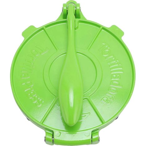 Presse à tortillas de 20 cm (8 pouces) en alliage d'aluminium, ustensile de cuisine multifonctionnel pour étaler la pâte, vert (1/4)