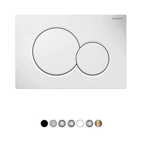 PLAQUE DE COMMANDE MOD. SIGMA01 GEBERIT Dimensions : Blanc