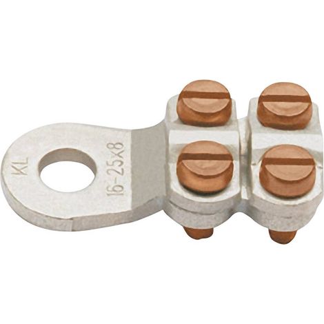 Klauke 585R10 Capocorda ad anello 4 viti Sezione Max=35 mm² Ø foro=10.5 mm Non isolato Metallo 1 pz.