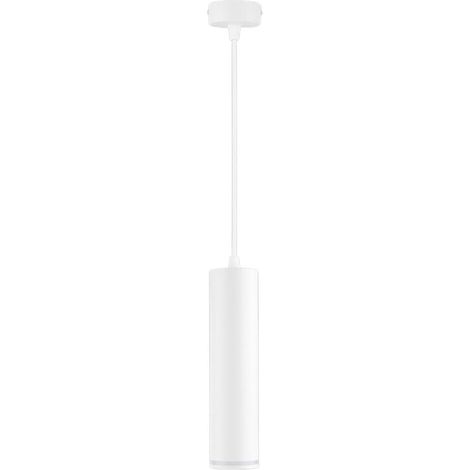 TRADE SHOP - Lampadario A Sospensione Da Soffitto Forma Cilindrica Lampada Pendente Attacco Gu10 Sp-01 - Bianco (1/5)