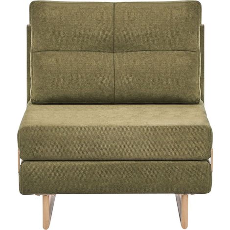 Divano letto singolo per 1 persona Pieghevole verde Jerslev (1/5)