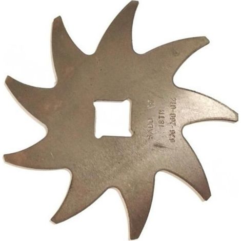Lame Scarificateur - Diamètre 380 mm - Pour Scarificateurs À Tambour Rotatif - Compatible Modèles D38R - Lot de 1 (1/2)