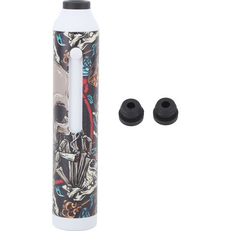 Cendrier portatif pour voiture, protection de sécurité, léger, grande capacité, mini cendrier cigarette, zone fumeur maison, design squelette. (1/5)