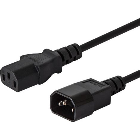 Savio CL-99 cable de transmisión Negro 1,2 m C14 acoplador C13 acoplador