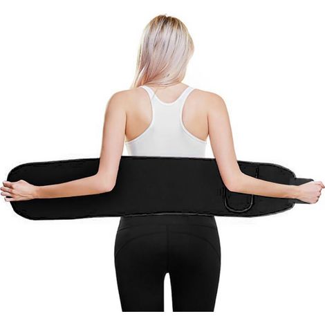 Ceinture De Soutien Lombaire - Matériau Respirant Et Élastique - Pour Course Gymnastique Danse - Noir Taille M (1/5)