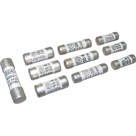 Assortiment de 10 fusibles céramique- Tibelec (1/2)