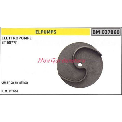 ELPUMPS Laufrad aus Gusseisen BT 6877K Elektropumpe 037860