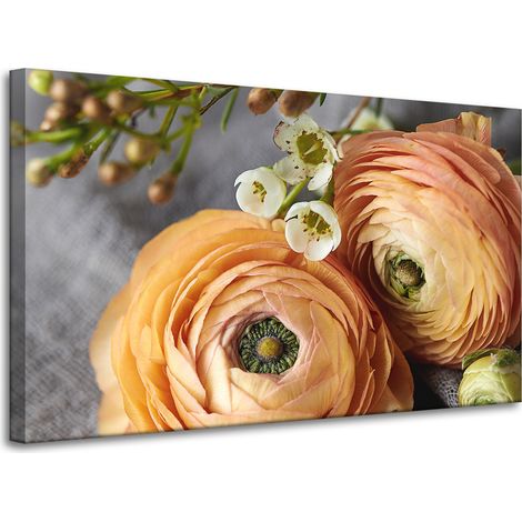 Leinwanddruck Botanik Blumen 100x60 cm