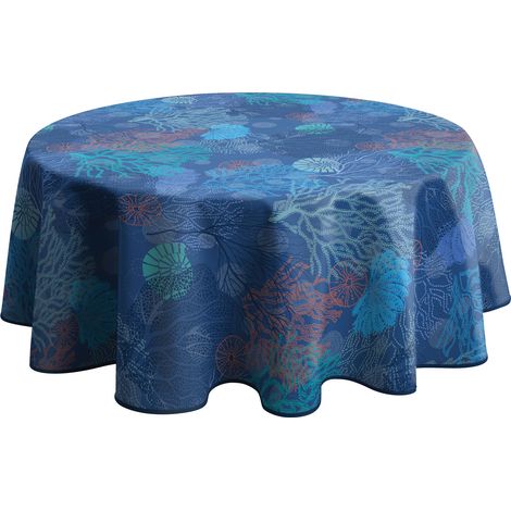 Nappe Anti-taches Corail - Ronde 160 cm (1/3)