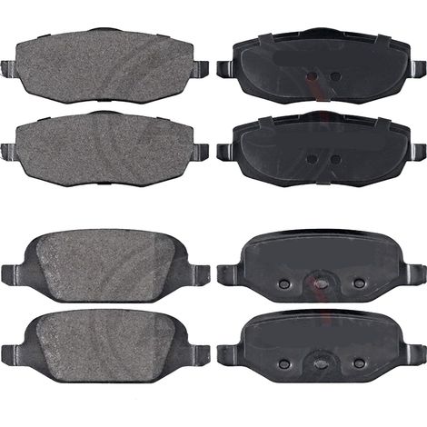 KIT PASTIGLIE FRENO ANTERIORI E POSTERIORI compatibile con LAND ROVER DISCOVERY V (L462) / PASTIGLIE FRENANTI AUTO OEM FDB4379 FDB4455,FDB4678 / SOSTITUZIONE DIRETTA / BASSA POLVERE / SILENZIOSO (1/4)
