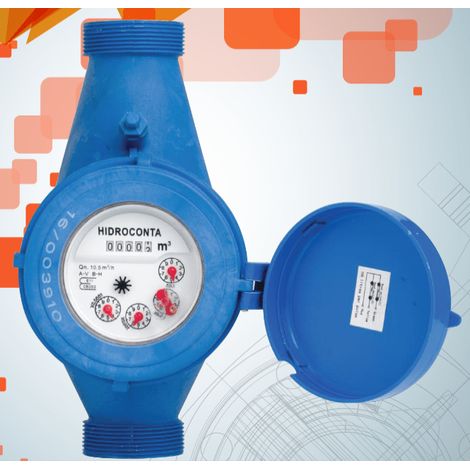 Contador Chorro Múltiple Hidrojet Serie Plástico Homologado C.E.E. 40mm - 1 1/2"