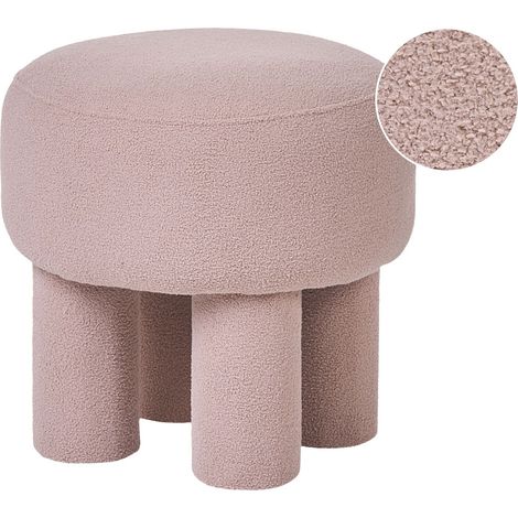 Hocker CANBY Bouclé Beige