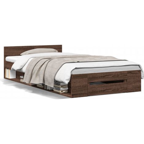 Maison Exclusive - Giroletto Cassetto Rovere Marrone 75x190 cm Legno Multistrato
