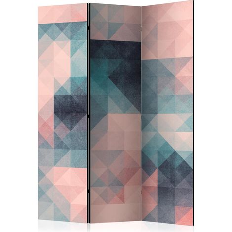 Paravento - Pixels (Green and Pink) [Room Dividers] - 135x172 (1/4)