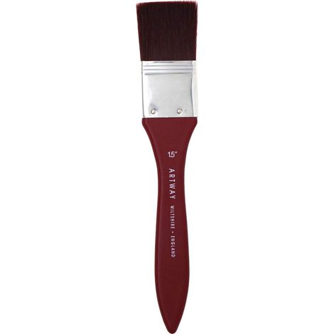 Pinceau Plat Bordeaux 4 cm (1,5") (1/5)