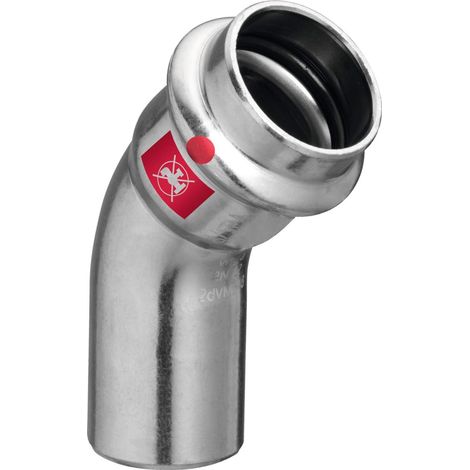 Viega Prestabo-codo 45 grados, d 28mm acero sin alear, cincado Modelo 1126.1, 558369