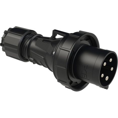 Mâle CEE 63 A 5 pôles PCE venttechnik 035-6xs 400 V noir 1 pc(s) X91710 (1/3)