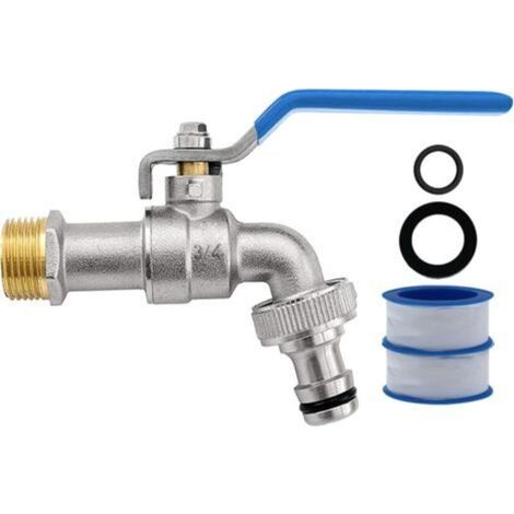 3/4'' Pouce Robinet Exterieur Jardin en Laiton, Robinet Exterieur Antigel de Qualité Supérieure et Résistant à la Rouille