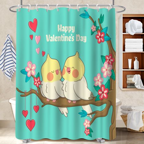 Rideau de douche tissu polyester 180x180 souple et fluide rideau imperméable pour un coin douche ressourçant (1/5)