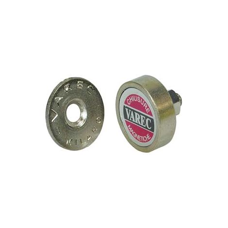CRICCHETTI MAGNETICI A PASTICCA CON VITE- - ø mm.22x6,5h. attrazione Kg.3 (RPV22) - 12 pezzi VAREC