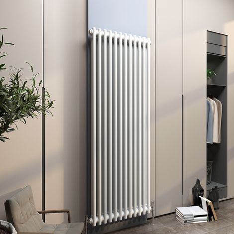 Biubiubath Traditional Cast Iron Radiator 1500x560mm 2 Column White