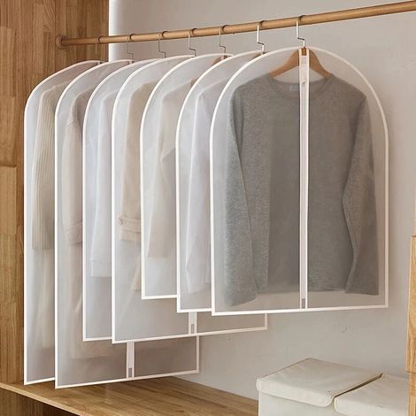 Filiyano – organisateur de penderie – Housse anti-poussière pour vêtements suspendus, idéale pour ranger robes de mariée, costumes et vestes. Sac de (1/5)