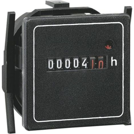 Compteur horaire totalisateur 200V à 240V - 50Hz - 48x48mm - LEGRAND