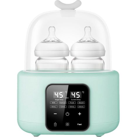Milk warmer, breast milk heater, intelligent and precise temperature control for breast milk - defrosting bottle warmer, green