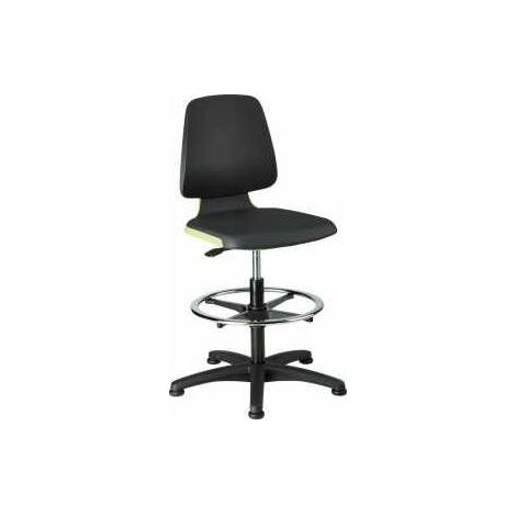 Bimos Arbeitsstuhl Labsit 3, K-Leder grün Sitzhöhe 520-770 mm (1/5)