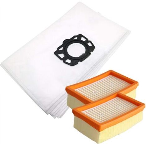 Kit de 10 sacs + 2 filtres pour aspirateur Karcher WD4 WD5 MV4 (1/5)