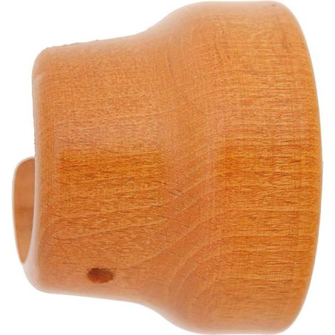 RIEL CHYC soporte madera liso lateral 28x 42 mm. teca , Soporte madera liso- Medida: ø28x42 mm.- Color: teca.- Colocación lateral.- Ideal para el montaje de