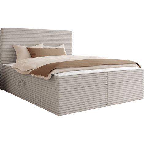Lit boxspring Comfivo Arbitas, Ambience 04, Double, Continental, 160x200, Tissu, Disponible, 163x206x112cm
