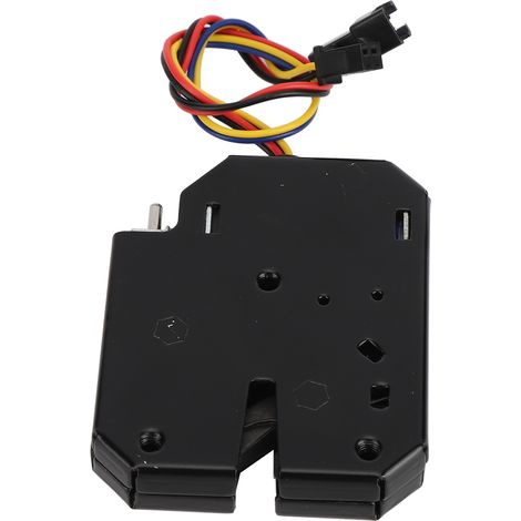 Serrure électromagnétique 12 V CC 2 A pour armoires, tiroirs et casiers, acier noir (1/5)